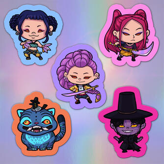 3" Fanart Stickers