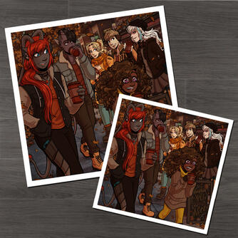 TENACITY Cozy Autumn Print by Paige Critchlow