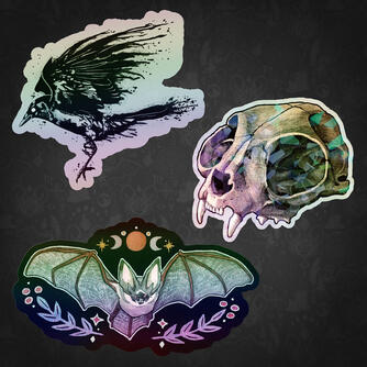3" Spooky Sticker by Paige Critchlow